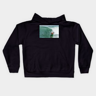 Bodyboarder in action Kids Hoodie